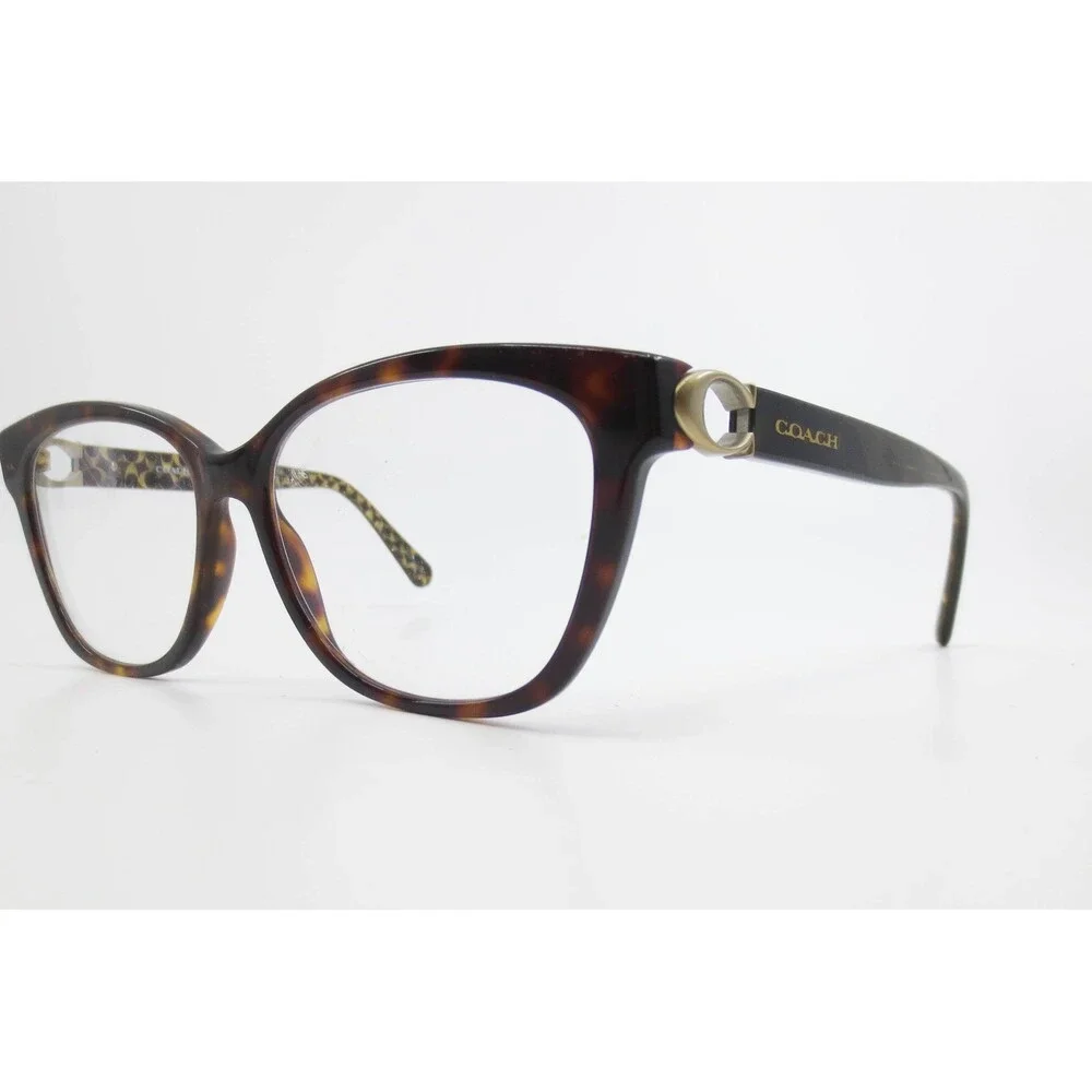 Coach HC6120 5507 Dark Tortoise Cat Eye Eyeglasses Frames 54-16-140 Womens